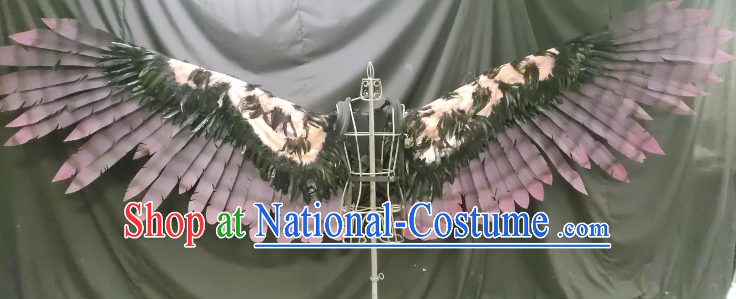 Top Stage Show Electric Telescopic Wings Cosplay Angel Accessories Brazil Parade Back Decorations Catwalks Deluxe Feather Props