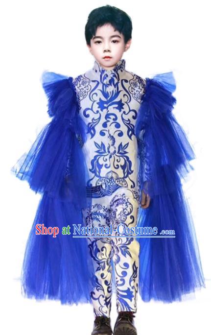 Top Catwalks Prince Fashion Boys Stage Show Western Suits Compere Garment Costumes Children Performance Clothing