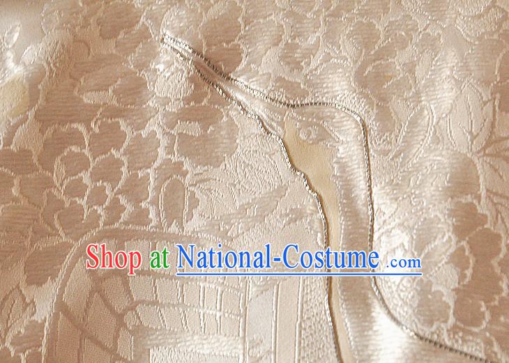 Japanese Traditional Wedding Bride Clothing Classical Embroidered Cranes Pattern Shiromuku Kimono Costume Court Empress White Silk Yukata Dress