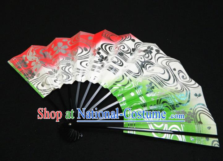 Japan Classical Dance Folding Fan Traditional Printing Sakura Fan Handmade Craft Fans Geisha Performance Accordion