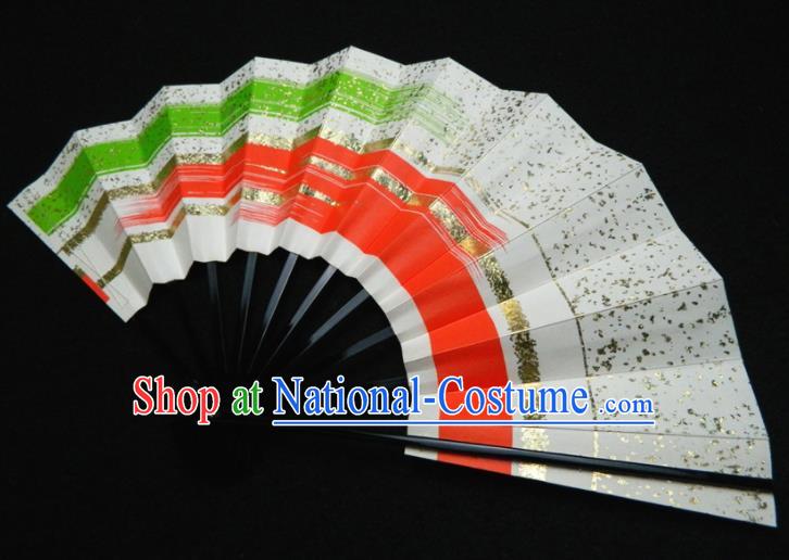 Japan Handmade Craft Fans Kimono Performance Accordion Geisha Dance Folding Fan Traditional Court Paper Fan