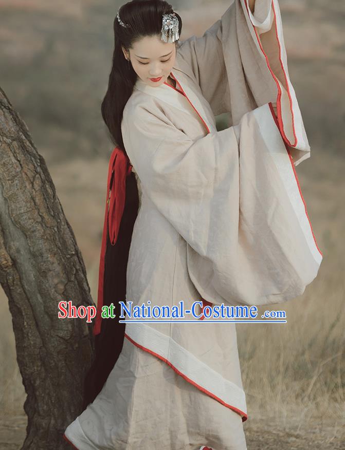 China Ancient Palace Lady Clothing Han Dynasty Imperial Consort Hanfu Dress Traditional Court Beauty Historical Costume