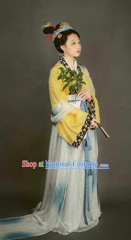 China Traditional Court Beauty Historical Costume Ancient Palace Lady Clothing Song Dynasty Imperial Consort Hanfu Dresses