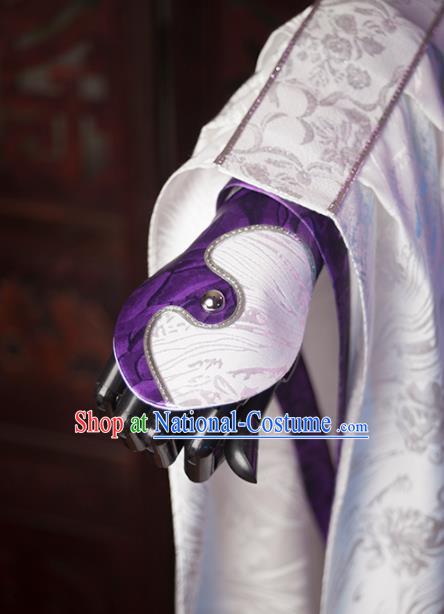 China Traditional Puppet Show Taoist Priest Uniforms Cosplay Swordsman Hanfu Clothing Ancient Chivalrous Knight Garment Costumes