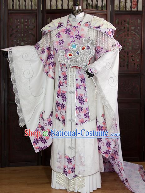 China Ancient Princess Hanfu Dress Traditional Puppet Show Queen Clothing Cosplay Fairy Empress Garment Costumes