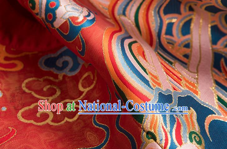 China Ancient Empress Garment Clothing Ming Dynasty Court Woman Red Hanfu Robe Traditional Wedding Historical Costumes