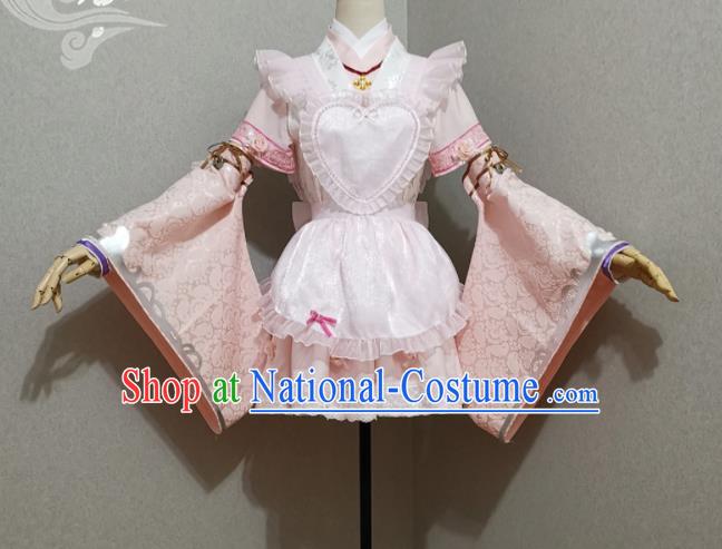 Top Magic Princess Clothing Cosplay Maidservant Dress Halloween Fancy Ball Garment Costume