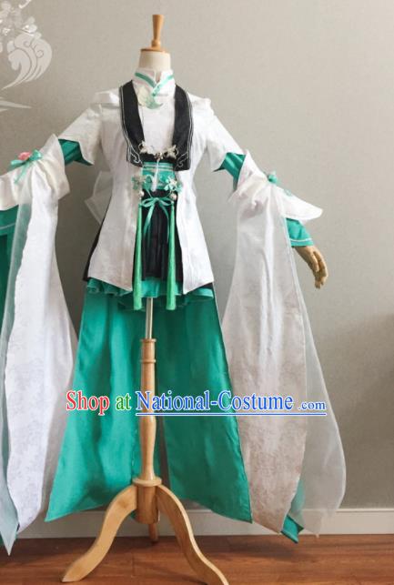 Professional Cosplay Swordswoman Garment Costumes Ancient Young Lady Dress Outfits Traditional JX Online Female Warrior Clothing