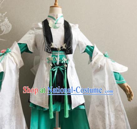 Professional Cosplay Swordswoman Garment Costumes Ancient Young Lady Dress Outfits Traditional JX Online Female Warrior Clothing