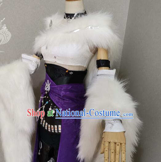 Professional China Cosplay Female Knight Garment Costumes Ancient Swordswoman Dress Outfits Traditional Game Role Clothing