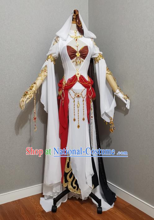 Professional China Traditional Game Role Clothing Cosplay Female Knight Garment Costumes Ancient Swordswoman Dress Outfits