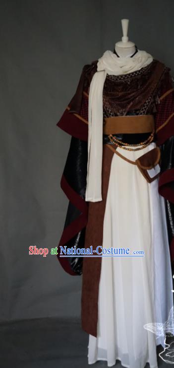 Chinese Traditional Puppet Show Swordsman Garment Costumes Cosplay Young Hero Clothing Ancient Chivalrous Male Uniforms