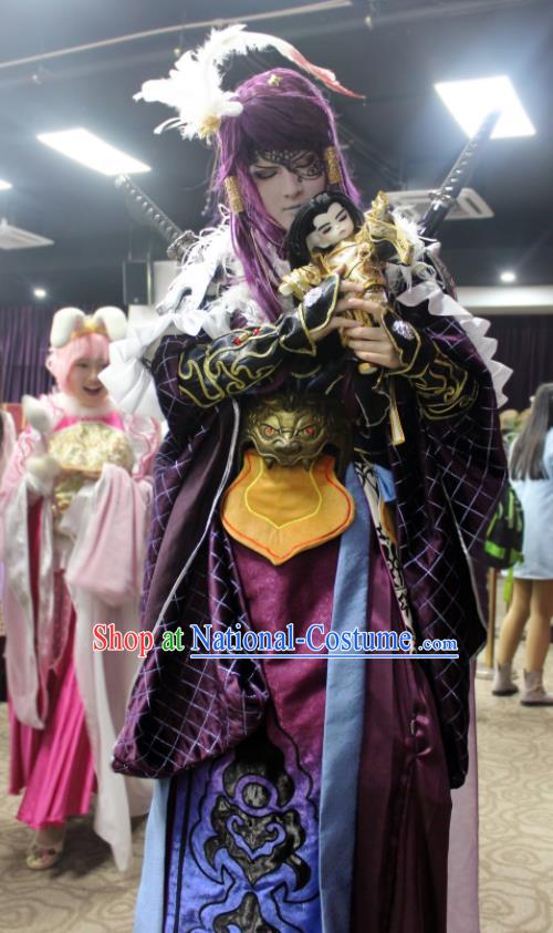 Chinese Ancient Young Hero Uniforms Traditional Thunderbolt Fantasy Swordsman Sha Wusheng Garment Costumes Cosplay Royal Prince Clothing