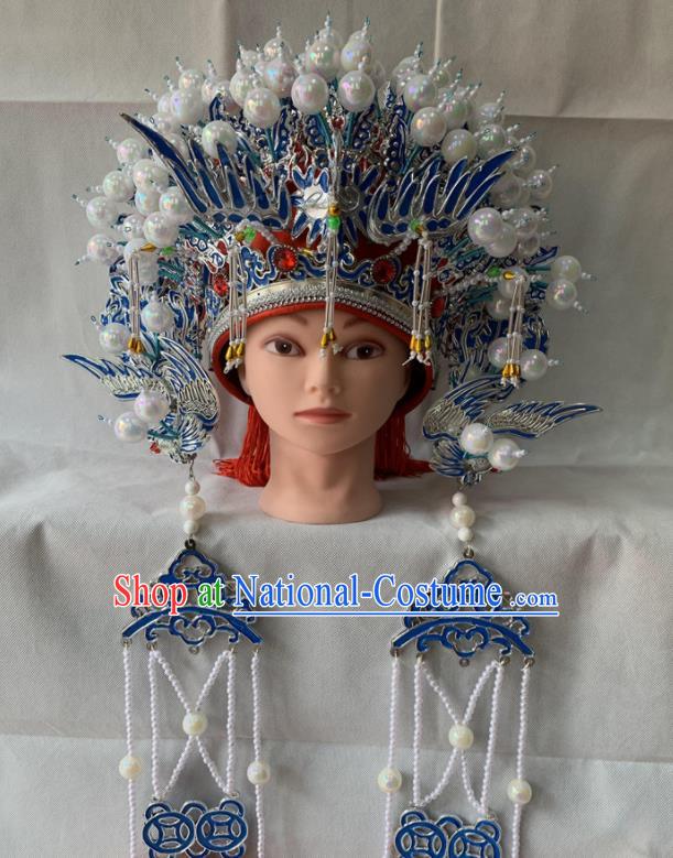 Chinese Traditional Opera Imperial Concubine Headdress Beijing Opera Hua Tan Phoenix Coronet Peking Opera Diva Phoenix Crown