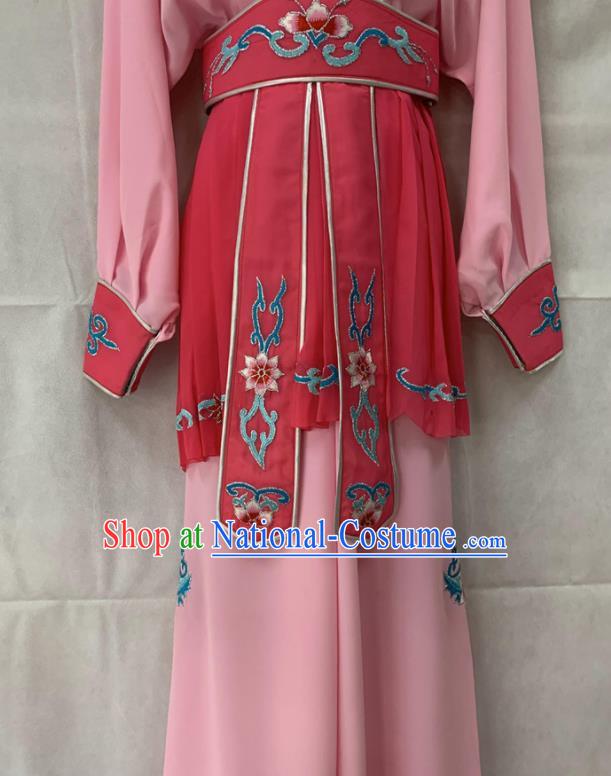 China Beijing Opera Xiaodan Pink Dress Outfits Traditional Opera Actress Garment Costumes Ancient Swordswoman Clothing