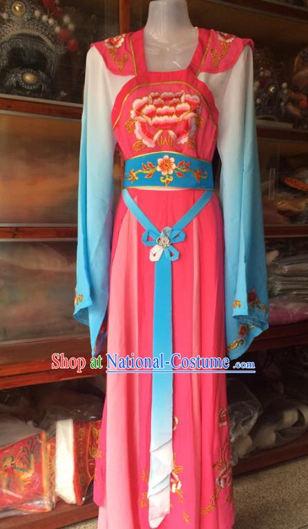 China Traditional Opera Fairy Garment Costumes Ancient Palace Lady Clothing Beijing Opera Actress Pink Dress Outfits