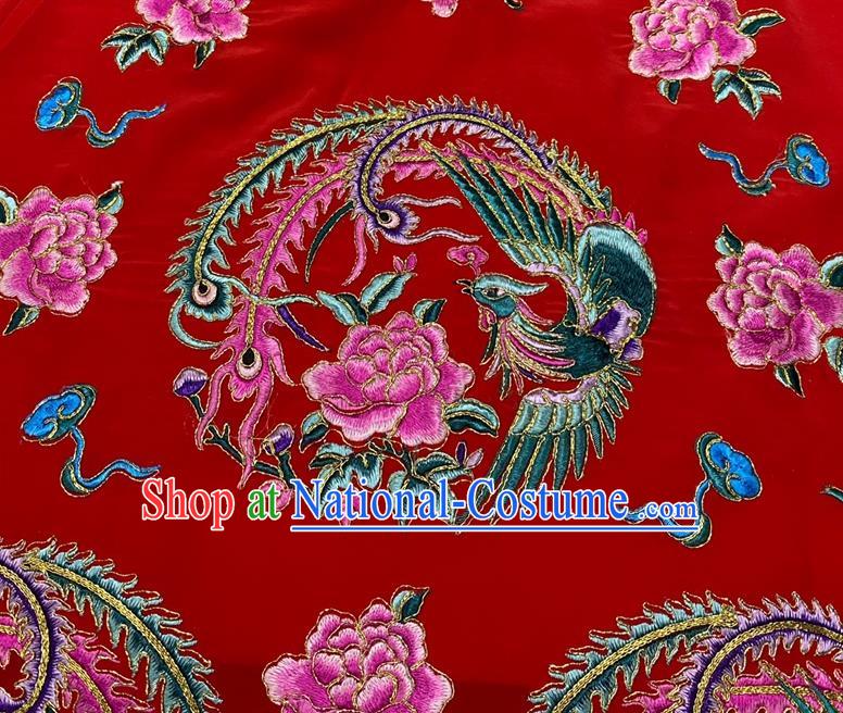 China Ancient Bride Clothing Beijing Opera Hua Tan Embroidered Red Dress Outfits Traditional Opera Wedding Garment Costumes