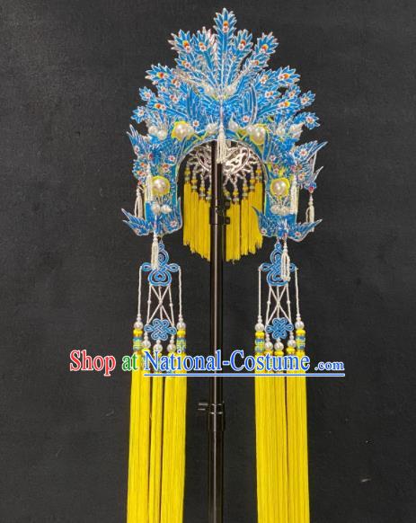 Chinese Beijing Opera Hua Tan Hair Accessories Peking Opera Imperial Concubine Hair Crown Traditional Opera Empress Phoenix Coronet