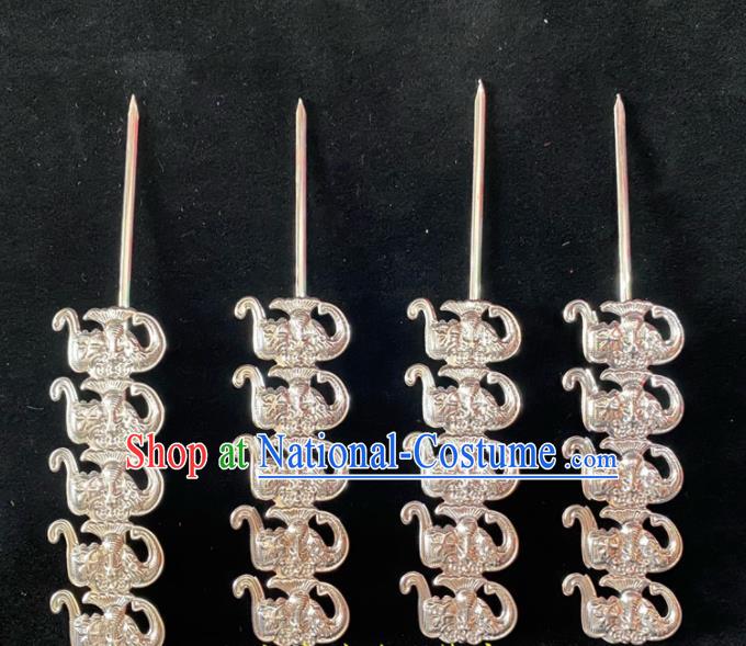 Chinese Beijing Opera Hua Tan Hair Accessories Peking Opera Noble Lady Hair Stick Traditional Opera Princess Five Bats Hairpin