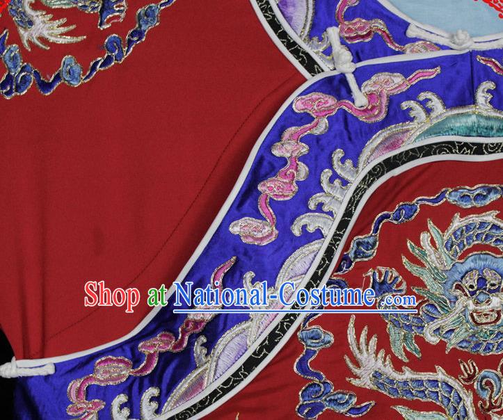 China Beijing Opera Hua Tan Embroidered Red Dress Traditional Opera Princess Garment Costume Ancient Court Beauty Clothing