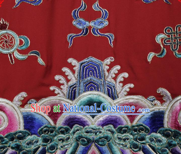 China Beijing Opera Hua Tan Embroidered Red Dress Traditional Opera Princess Garment Costume Ancient Court Beauty Clothing