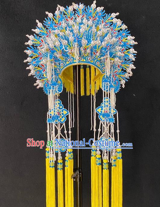 Chinese Peking Opera Empress Phoenix Coronet Traditional Opera Imperial Concubine Headdress Beijing Opera Hua Tan Hair Accessories