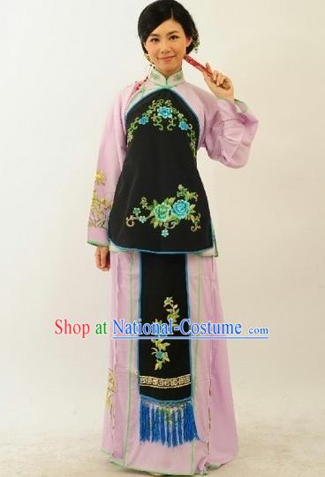 China Ancient Country Woman Clothing Beijing Opera Young Lady Dress Outfits Traditional Opera Village Girl Garment Costumes