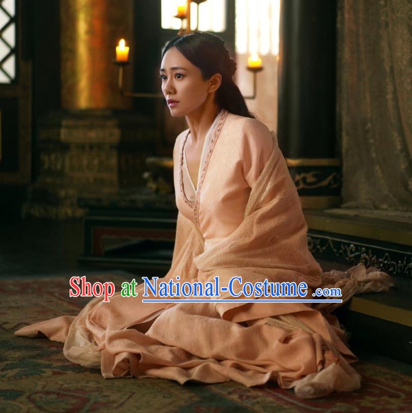 China Ancient Palace Lady Garment The Rebel Princess Su Jin Er Costumes Southern and Northern Dynasties Hanfu Dress Clothing