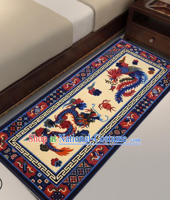 Tibetan Dragon and Phoenix Rug Chinese Rug