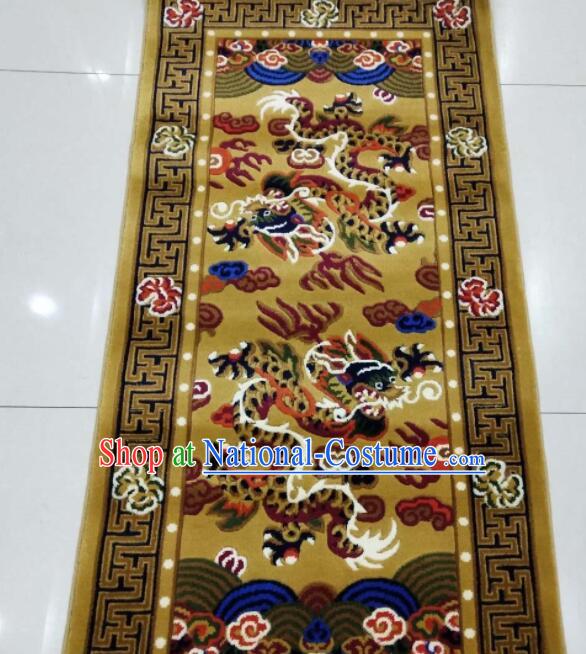 Chinese Rug Tibetan Double Dragons Rug