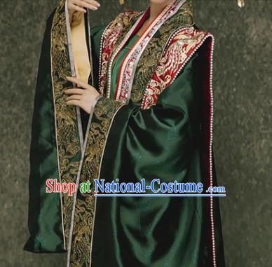 China Ancient Empress Xia Pei Wedding Clothing Traditional Song Dynasty Bride Garment Costumes and Headdress