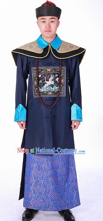 Chinese Ancient Official Clothing Qing Dynasty Minister Costumes and Hat