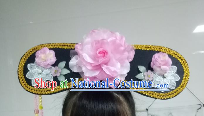 China TV Series My Fair Princess Qing Er Headpiece Ancient Infanta Hair Accessories Traditional Qing Dynasty Headdress