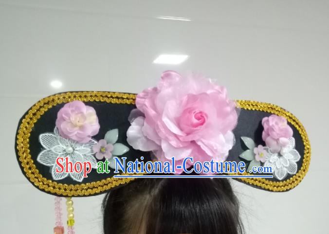 China TV Series My Fair Princess Qing Er Headpiece Ancient Infanta Hair Accessories Traditional Qing Dynasty Headdress