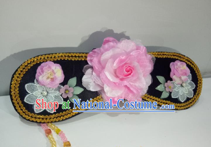 China TV Series My Fair Princess Qing Er Headpiece Ancient Infanta Hair Accessories Traditional Qing Dynasty Headdress