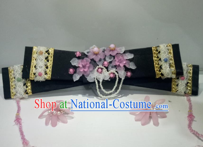 China Ancient Court Lady Hair Accessories Traditional Qing Dynasty Headdress TV Series My Fair Princess Xia Ziwei Headpiece