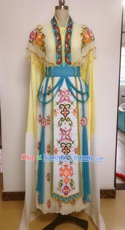 China Shaoxing Opera Noble Lady Dress Peking Opera Hua Tan Garment Costumes The Romance of West Chamber Cui Yingying Clothing