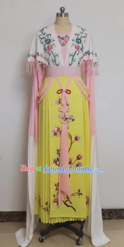 China The Romance of West Chamber Cui Yingying Clothing Shaoxing Opera Noble Lady Dress Peking Opera Hua Tan Garment Costumes