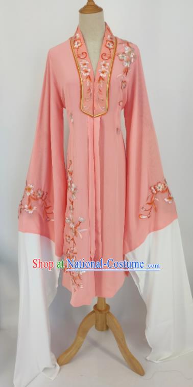 China Ancient Princess Clothing Shaoxing Opera Actress Pink Water Sleeve Outer Garment Peking Opera Diva Costume