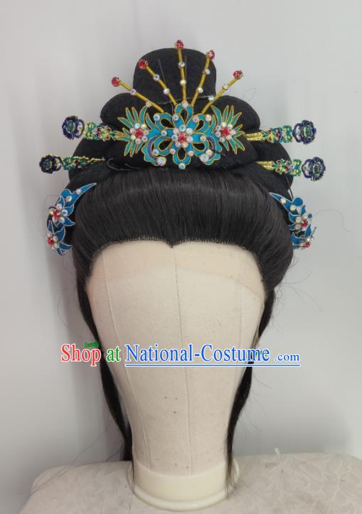 Chinese Traditional Opera Princess Hair Accessories Shaoxing Opera Empress Hairpins Beijing Opera Hua Tan Headpieces