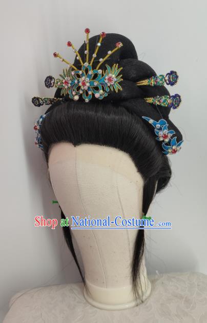 Chinese Traditional Opera Princess Hair Accessories Shaoxing Opera Empress Hairpins Beijing Opera Hua Tan Headpieces