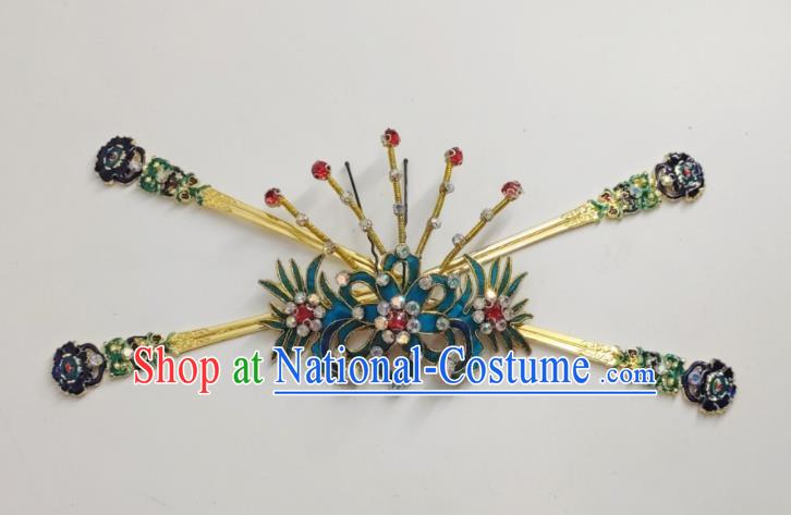 Chinese Traditional Opera Princess Hair Accessories Shaoxing Opera Empress Hairpins Beijing Opera Hua Tan Headpieces