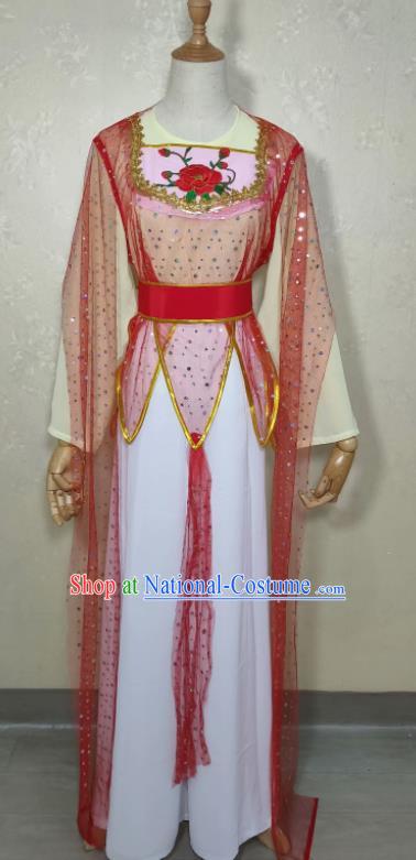 China Peking Opera Diva Costume Ancient Village Girl Clothing Fujian Opera Actress Dress