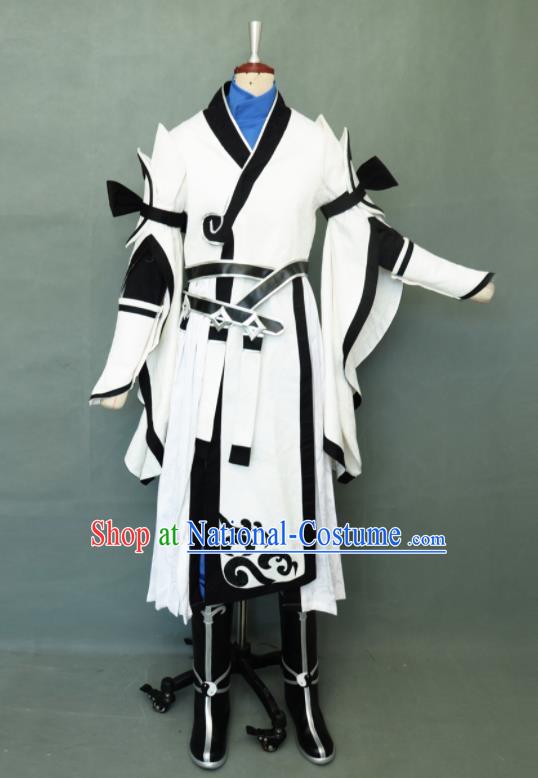 Chinese Cosplay Swordsman Clothing Game Jian Xia Qing Yuan Young Male Apparel Ancient Hero Garment Costumes