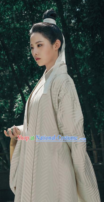 Chinese Wuxia TV Series Sword Snow Stride Garment Ancient Young Childe Replica Costumes Princess Sui Zhu Dress Clothing