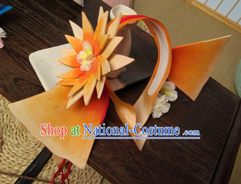 Handmade Cosplay Carp Headband Fins Headpiece Onmyoji Fish Hair Jewelry