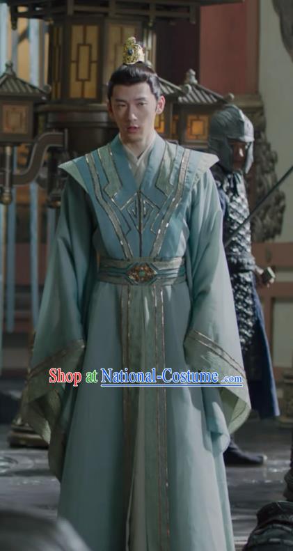 Chinese Wuxia TV Series Noble Prince Clothing Ancient King Garments Qie Shi Tian Xia Feng Ju Replica Costume