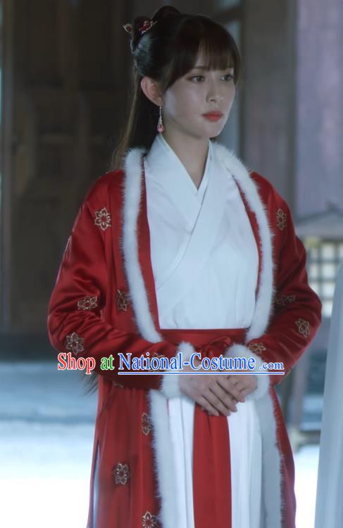 Chinese Ancient Servant Woman Dress Clothing Wuxia TV Series Sword Snow Stride Garment Young Beauty Replica Costumes