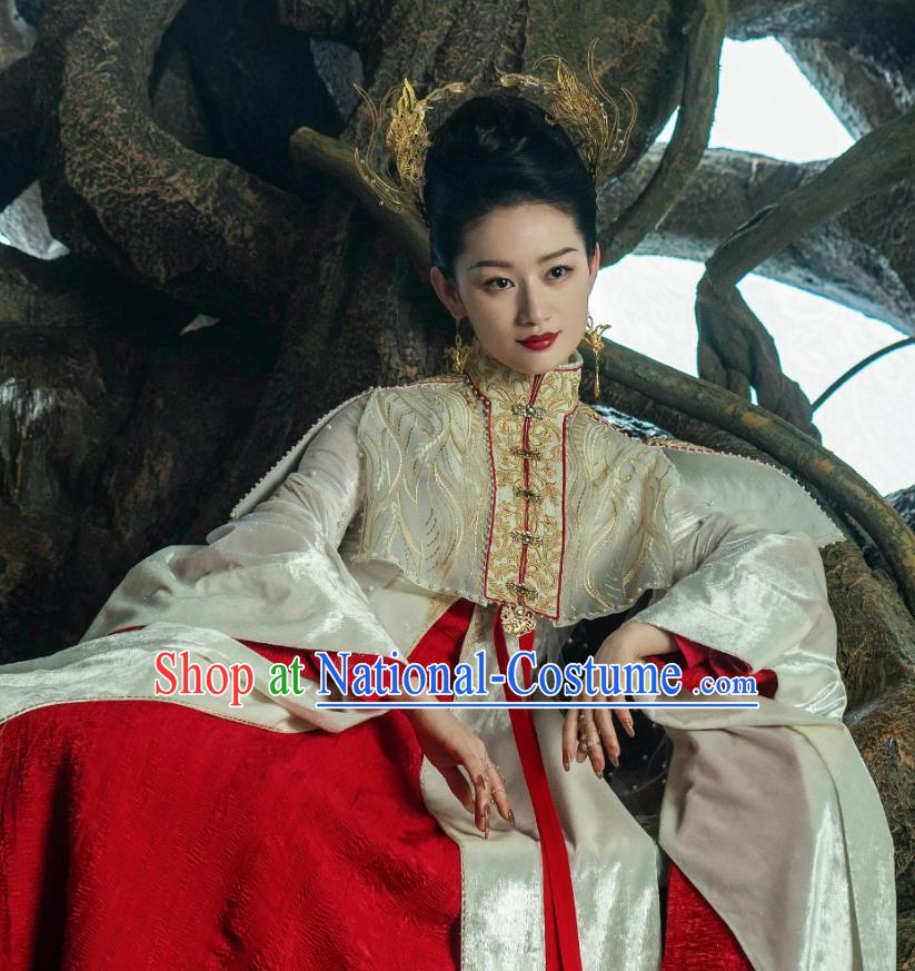 TV Series The Blue Whisper Cruel Princess Shunde Garment Costumes Chinese Xian Xia Ancient Goddess Dress Clothing