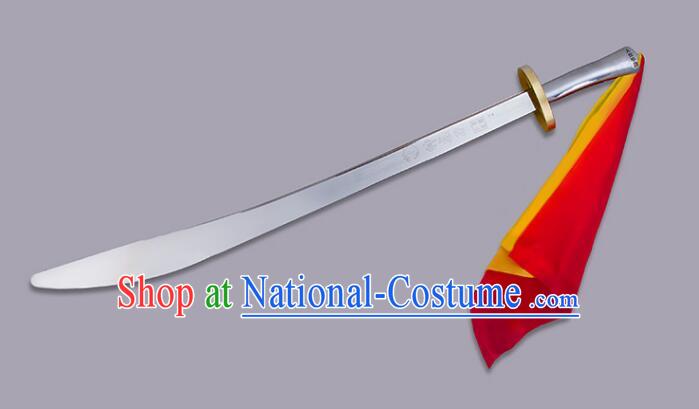 Chinese Stainless Steel Blade Wushu Competition Flexible Blade Handmade Tai Chi Broadsword